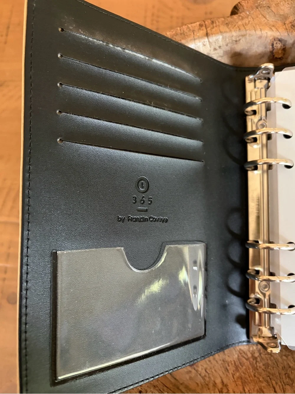 Franklin Covey 365 Monthly/Weekly 6-Ring Taupe Snap-Closure Organizer Nice